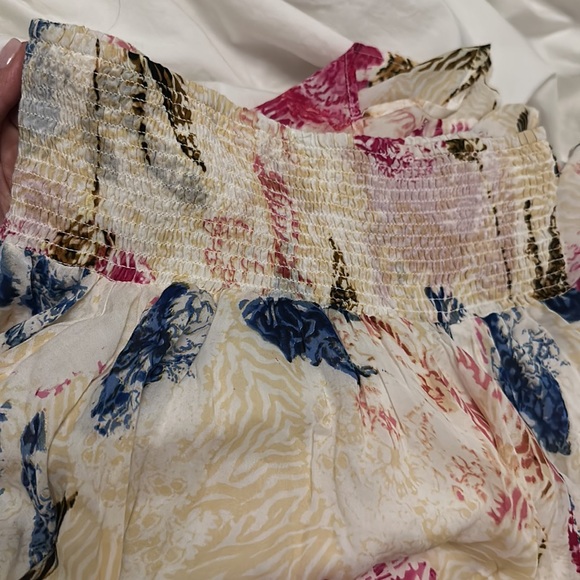 Free People Women Boho Style Asymmetric Handkerchief Hem Fly Away Midi Skirt XS - Picture 6 of 7